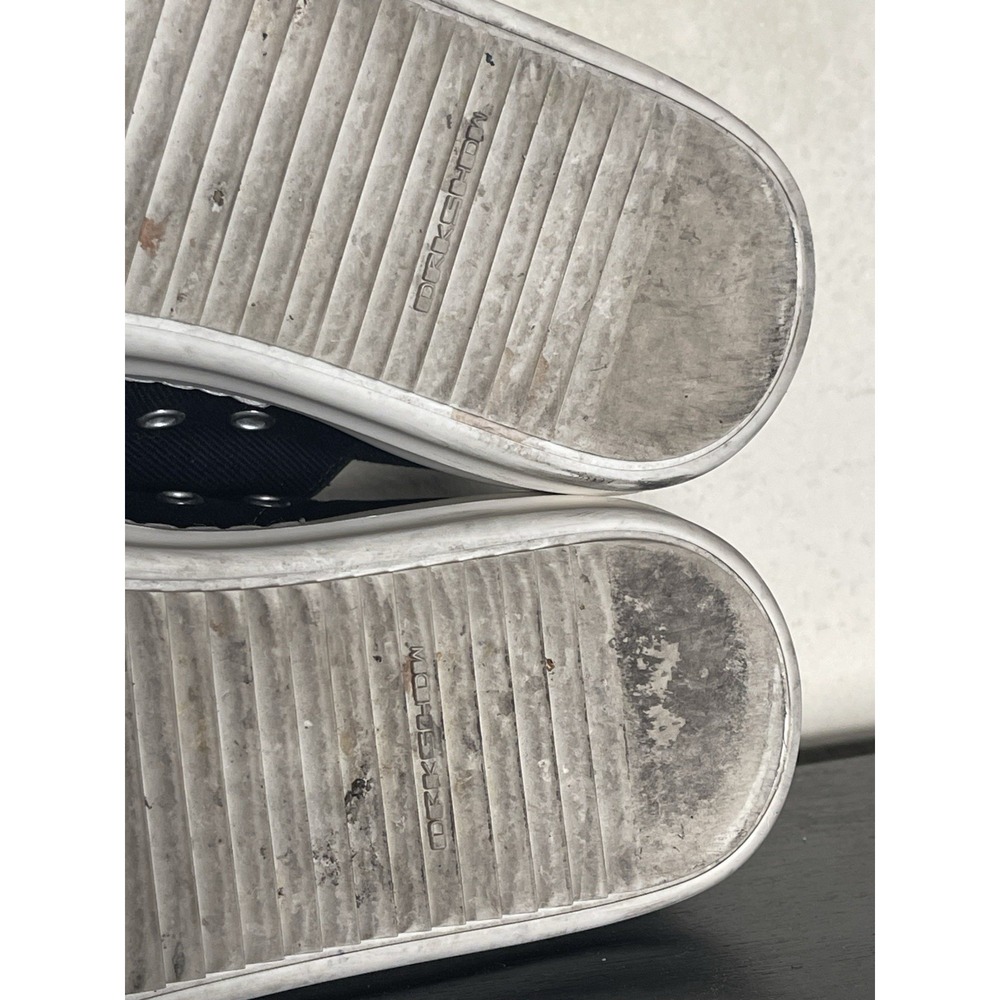 Rick Owens DRKSHDW Temple Jumbo Lace Low Canvas Ramones Black IT 42 / US 9 RARE! - Picture 15 of 16